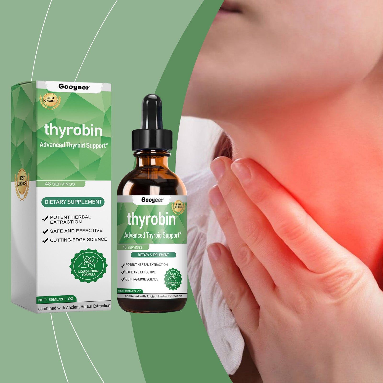 Boost Your Body Care, Energy & Vitality with Chinese Herbal Supplements, 1-2 Drops Daily ,59ml