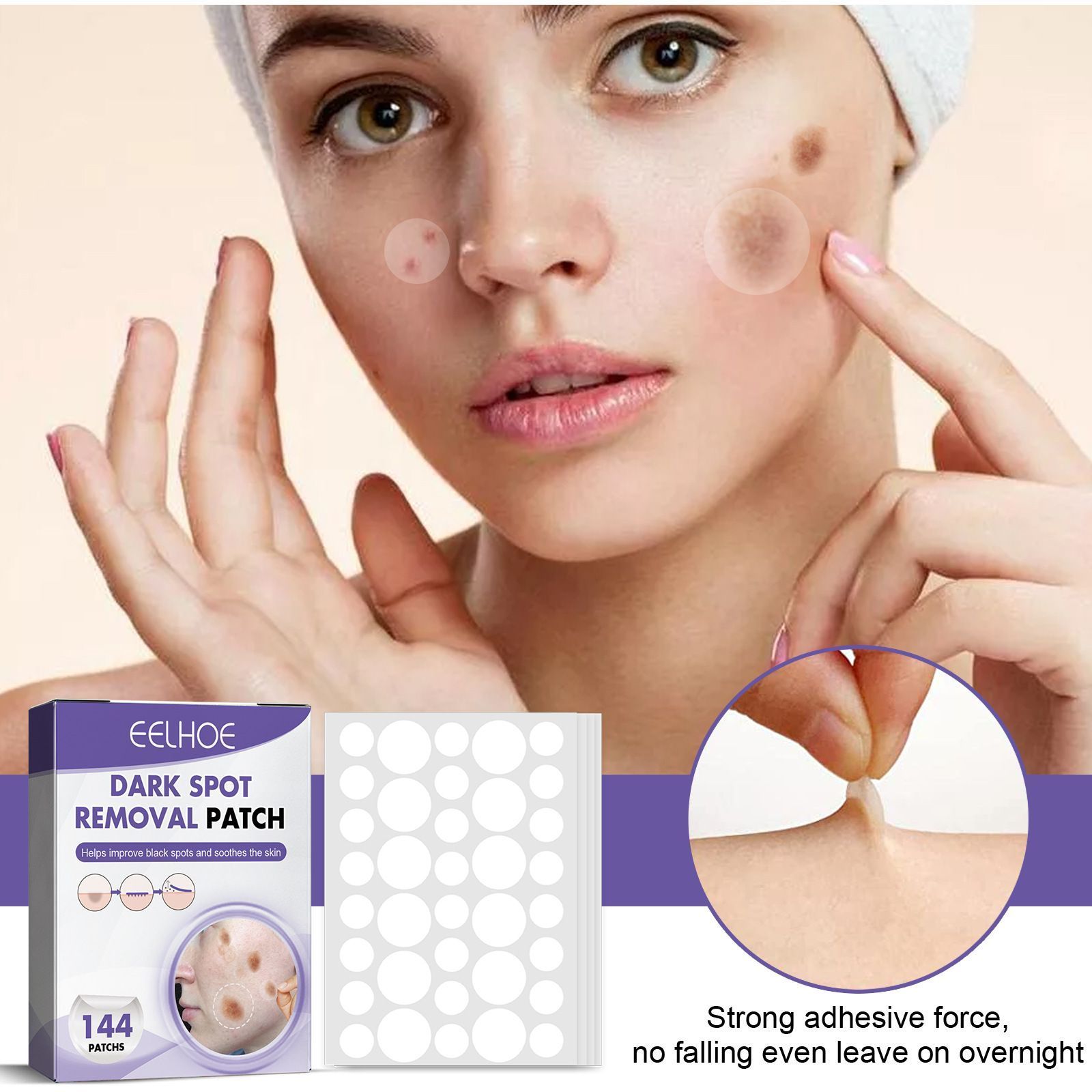 Facial Spot Treatment Patches Invisible Blemish Stickers 144pcs