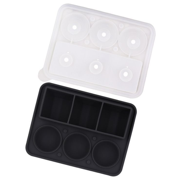 Silicone Ice Tray Ice Balls With Self Contained Funnel For DIY Whisky And Mixing