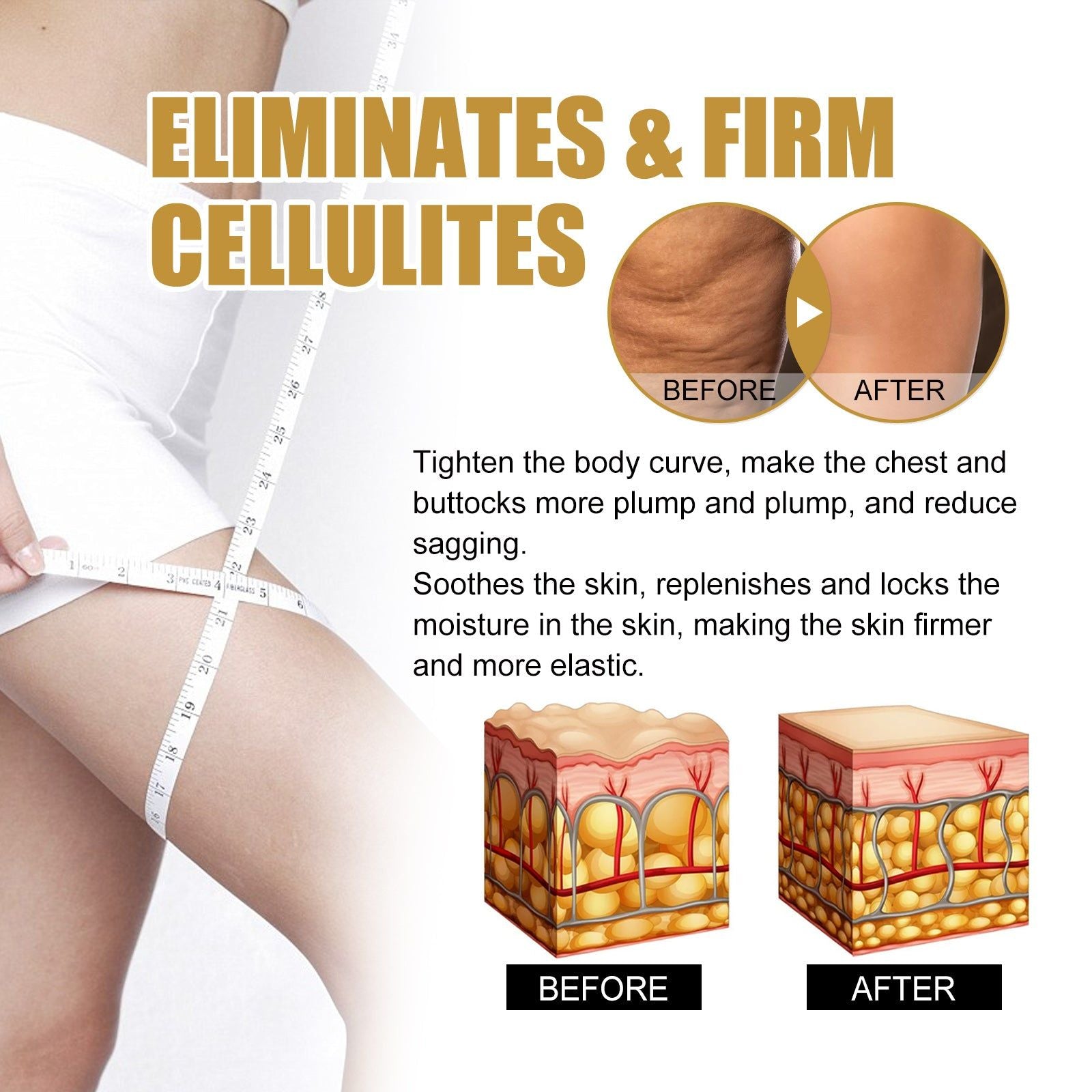 Collagen Boosting Body Serum, Firming Oil for Tummy, Thighs, and Arms, Skin Elasticity ,30ml