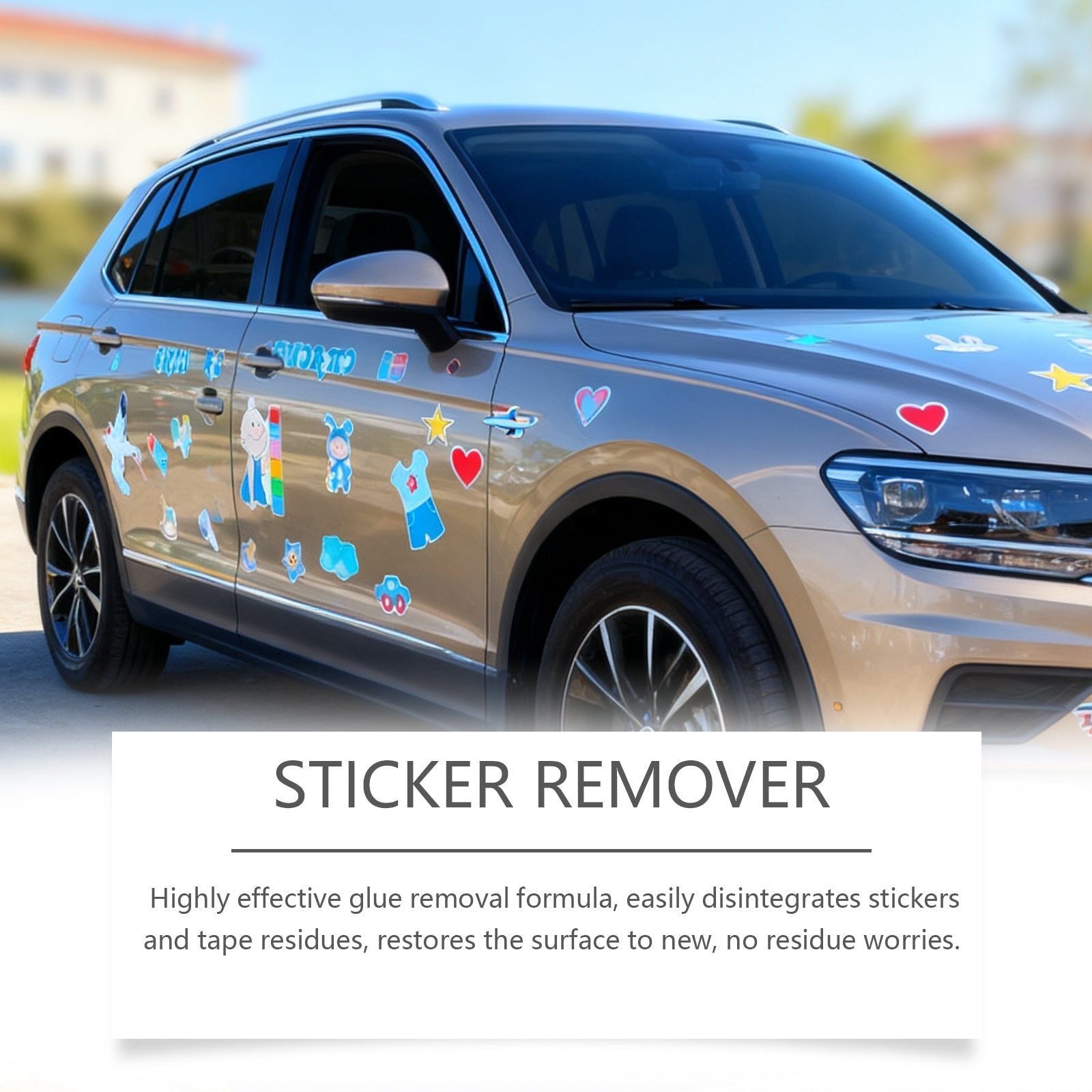 Car Cleaning Adhesive Remover, Fast Stubborn Glue & Residue Removal, Safe & Easy to Use ,100ml