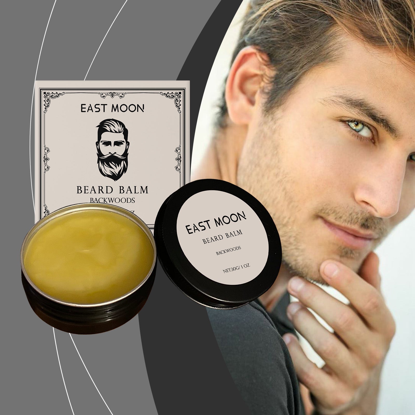 Beard Care Cream, Nourishing, Moisturizing, Non-Greasy, Gentle for Men ,30g
