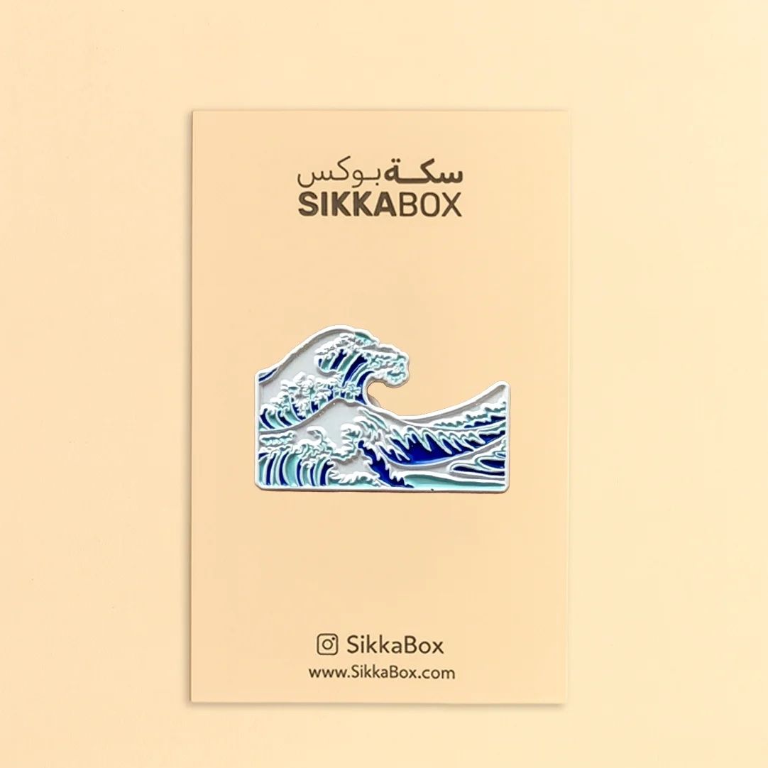 Sea Wave Metal Sticker