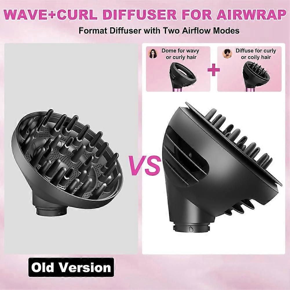 Wave and Curl Diffuser Cylinder Comb for HS01 HS05 HS08 Two Airflow Dome or Diffuse Modes Hair Diffuser Attachment