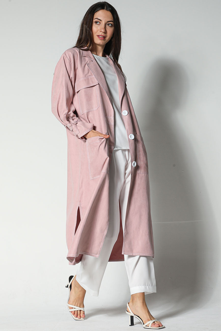 MOiSTREET Shamua Blazer with Crepe Top and Pants