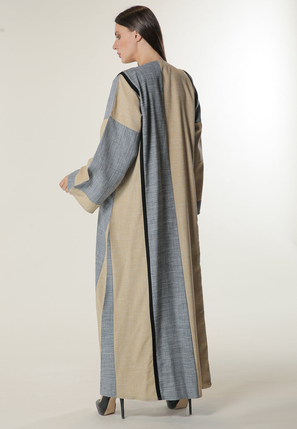 MOiSTREET Colorblock Casual Abaya