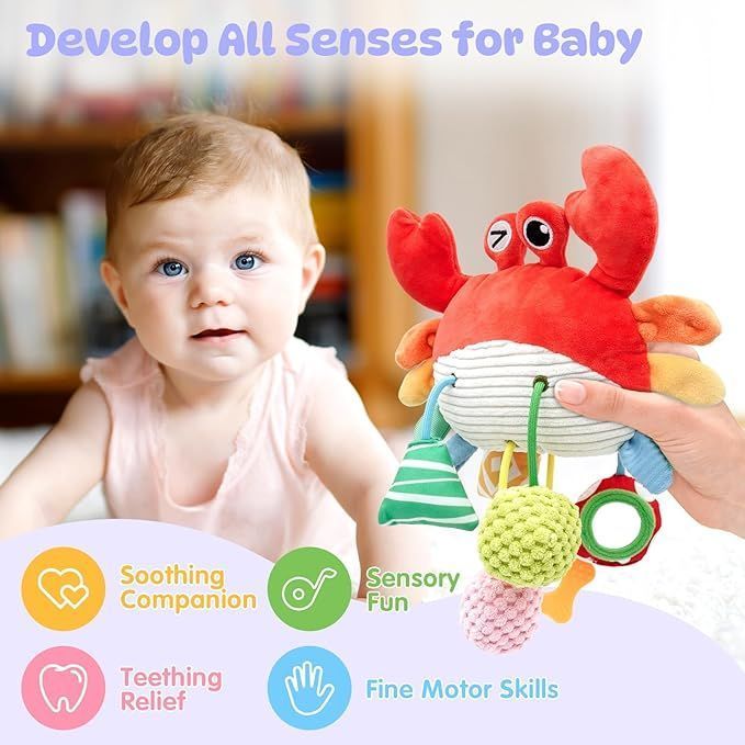 Car Seat Toy Stroller Sensory Toy Babies Gift for infant 3-12 Months