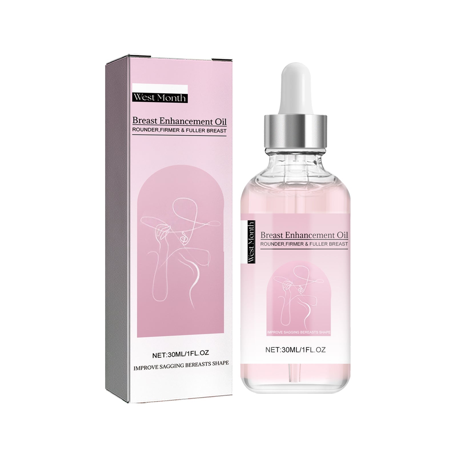 Boost Breast Fullness and Firming Oil, Natural Breast Lift, Enhance Curves ,30ml