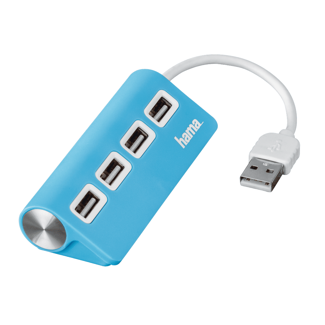 HAMA 12179USB 2.0 Hub 1:4, bus powered, blue