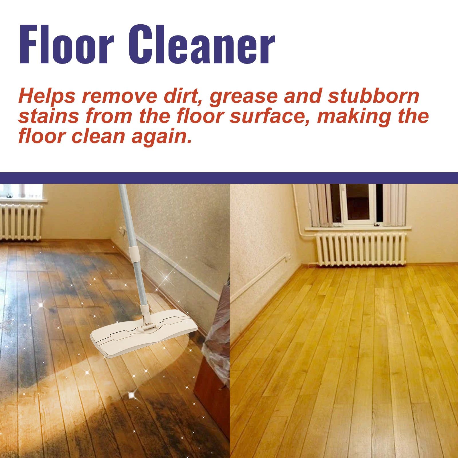 Brightening and Cleaning Floor Cleaner with Tea Tree Oil, Stain Removal, Easy Mop ,100ml