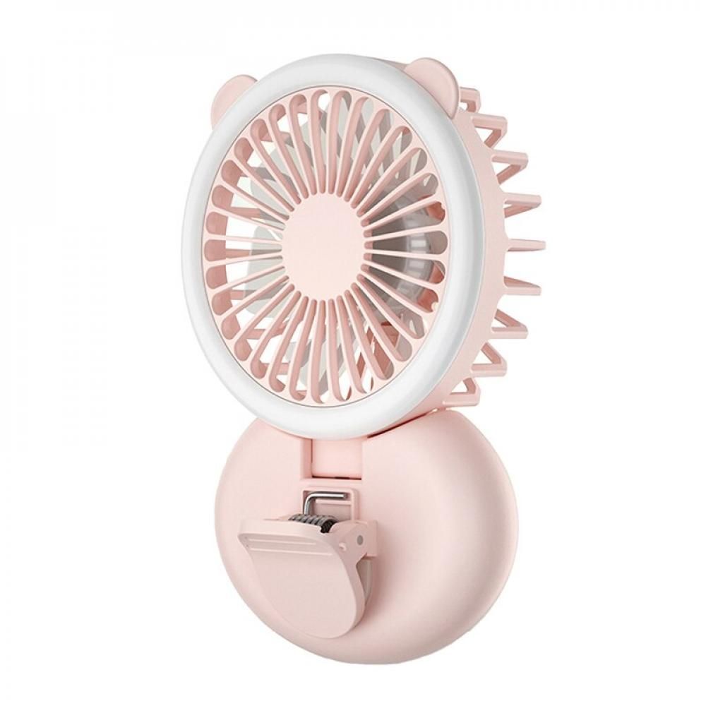 Mini Fan Portable Rechargeable Multifunction Fan Handheld Selfie Light