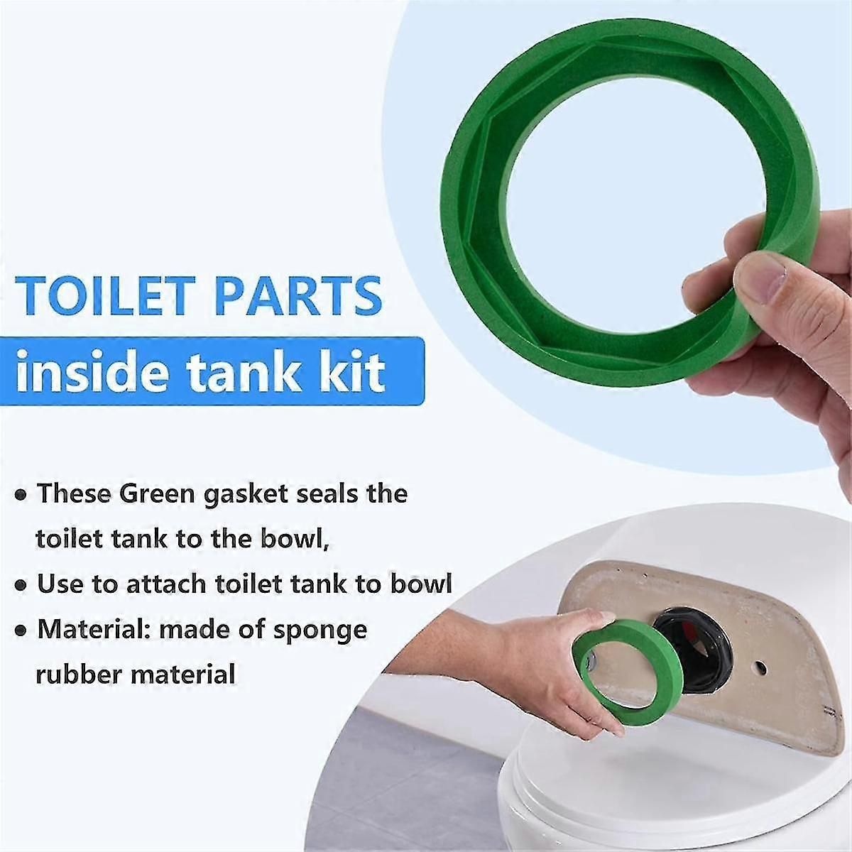 3 Inch Toilet Tank Parts Replacement Kit, Compatible With As738756-0070a Toilet Tank To Bowl Gasket