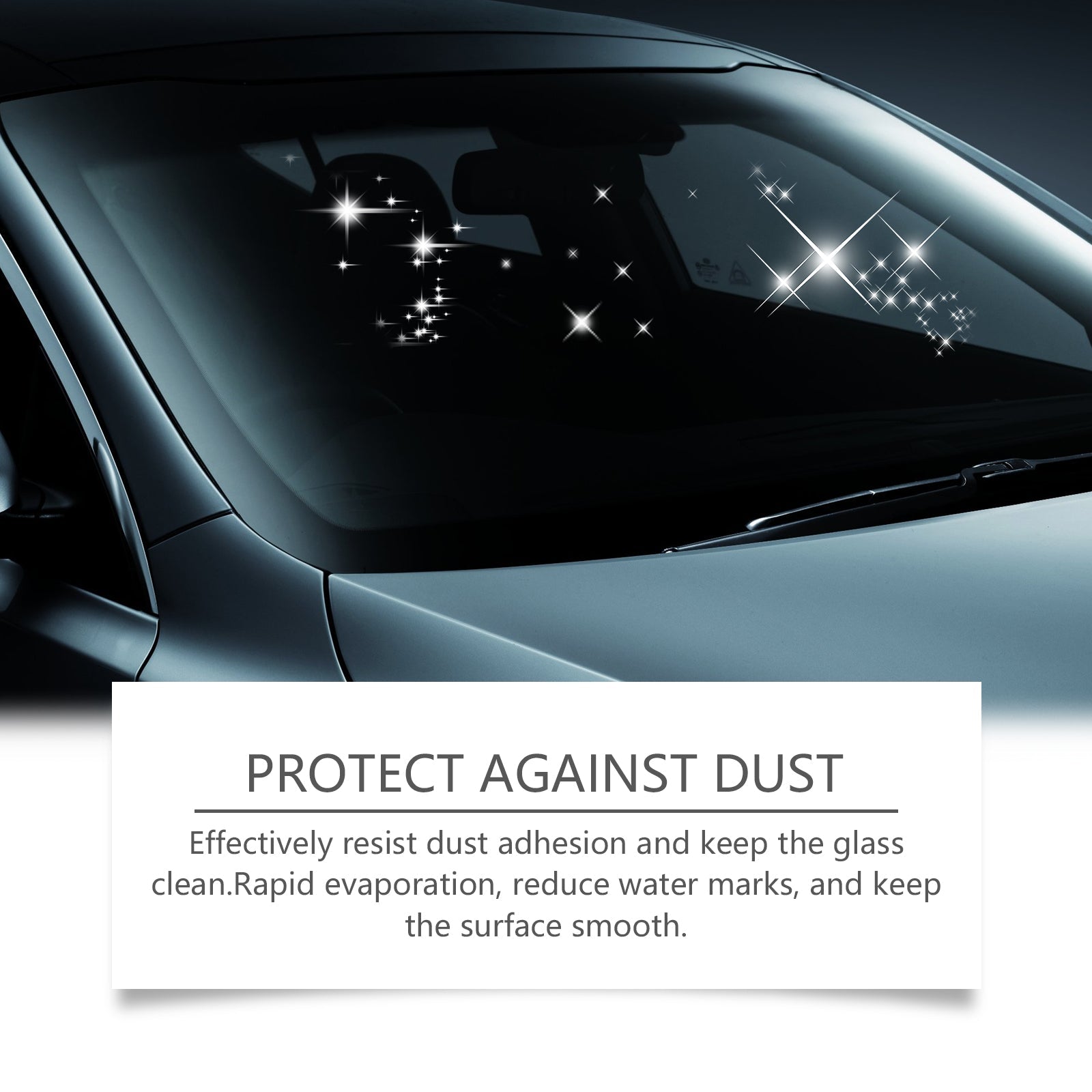 Car Cleaning Windshield Film Cleaner Set, Dust & Water Mark Removal, Safe Glass Shine ,1set