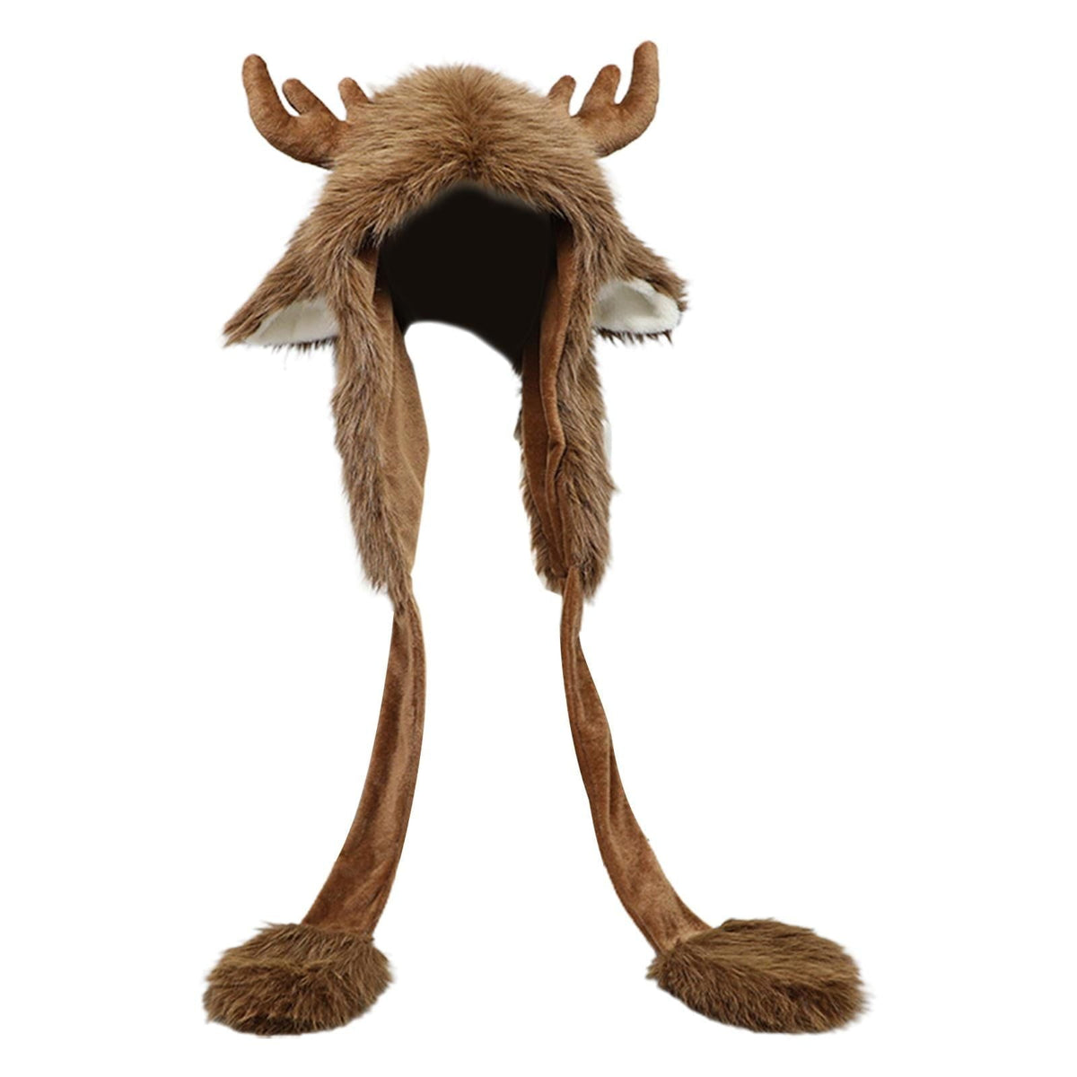 Animal Elk Antler Hooded Winter Hat Performance Role Play Costume