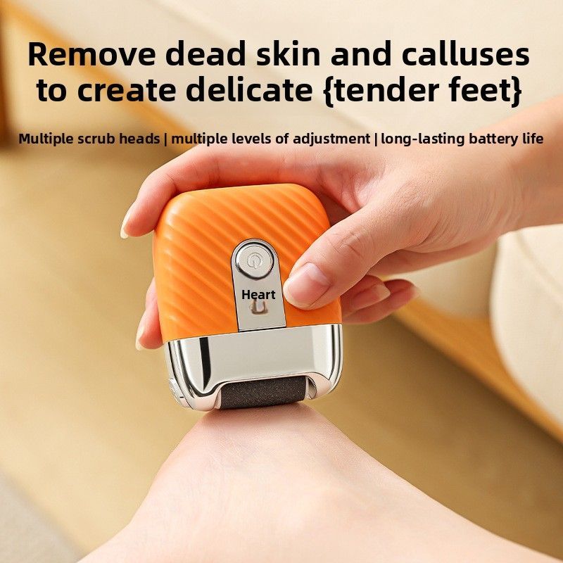 USB Rechargeable Electric Foot Callus Remover Orange
