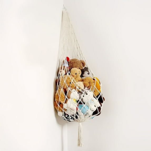 Stuffed Animal Storage Organizers Toy Hammock Corner Hanging Net Bedroom Decor