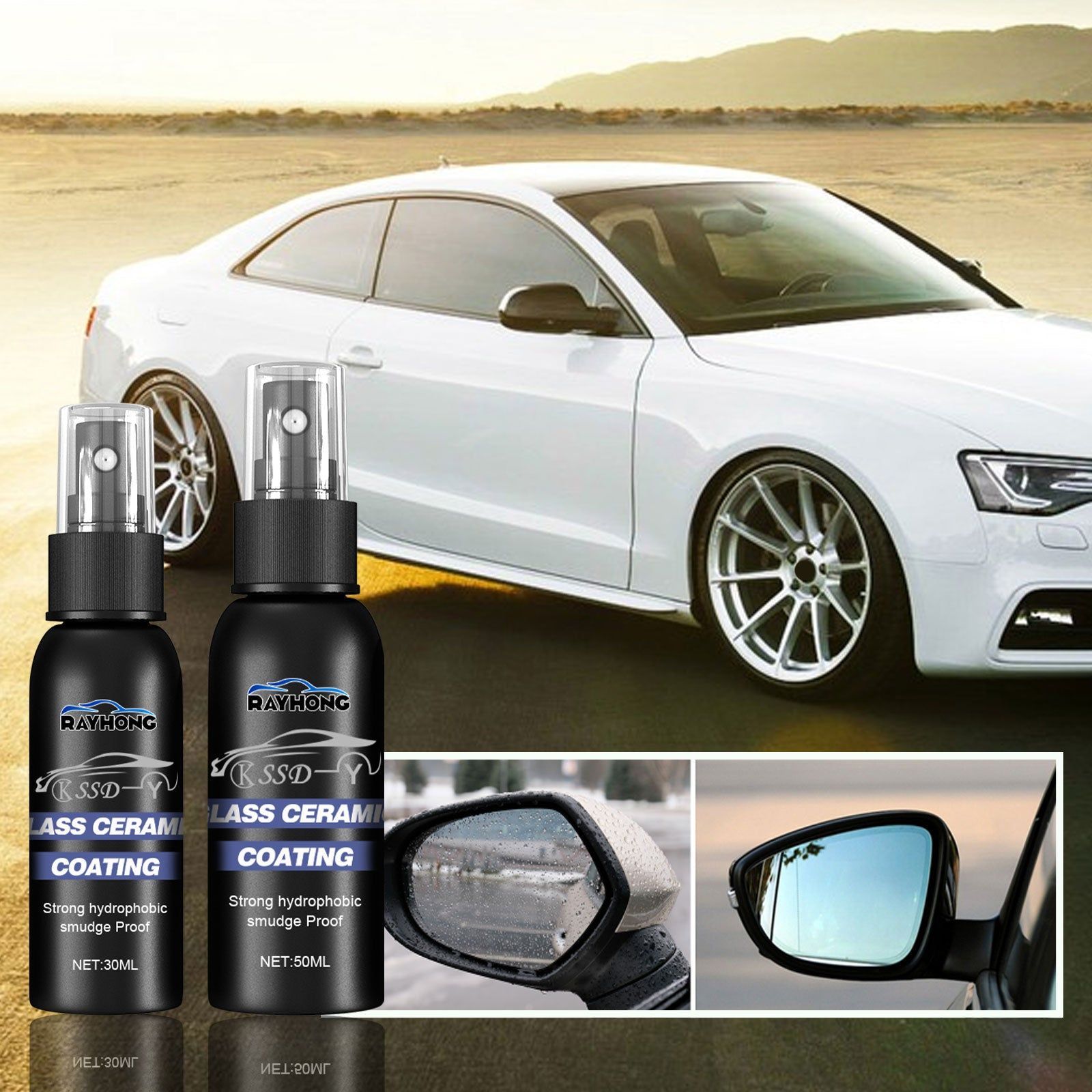 Boost Visibility with Car Windshield Repellent, Water & Fog Resistant, Easy Application ,50ml