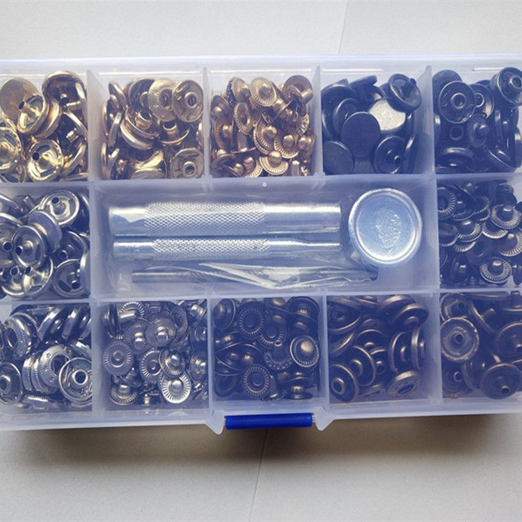 Metal Snap Kit Snaps for Leather Handmade DIY Clothes Pants Metal Buttons