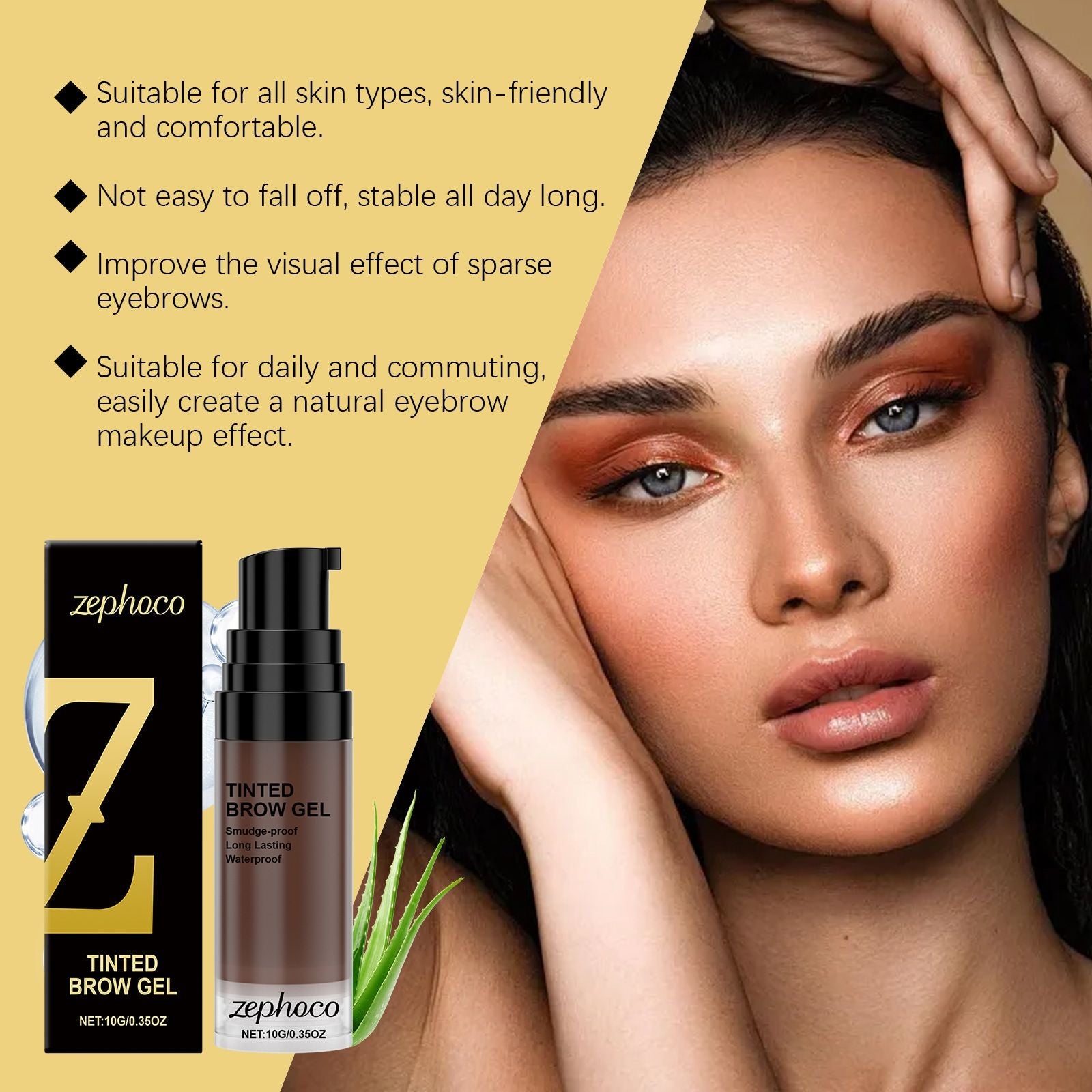 10g Eyebrow Tint Gel with Waterproof and Smudge Resistant