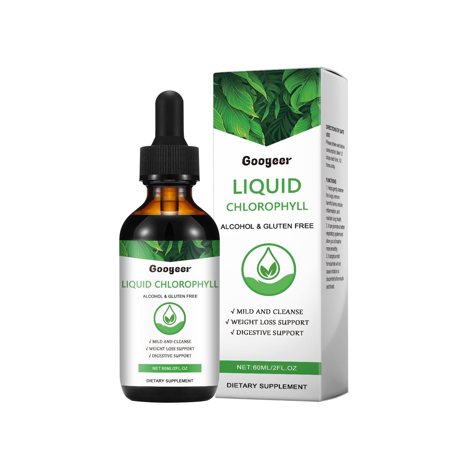 Liquid Chlorophyll Body Care, Boost Immunity, Detox, Daily Health, Natural Energy ,60ml