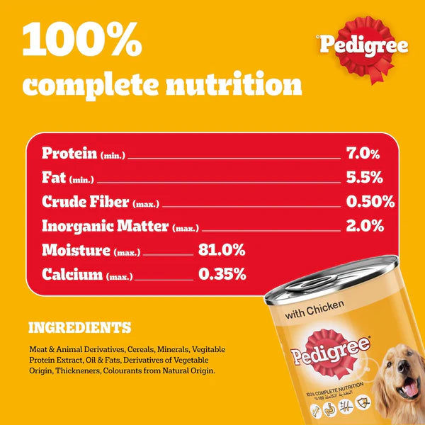 Pedigree Chicken Chunks in Gravy Wet Dog Food - 400G (Sale)