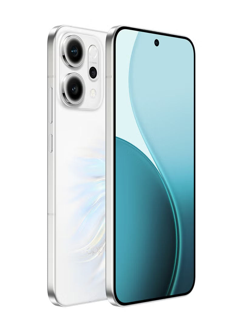Oppo Reno14 AI Phone Dual SIM 5G White 12GB RAM 512GB - Middle East Version