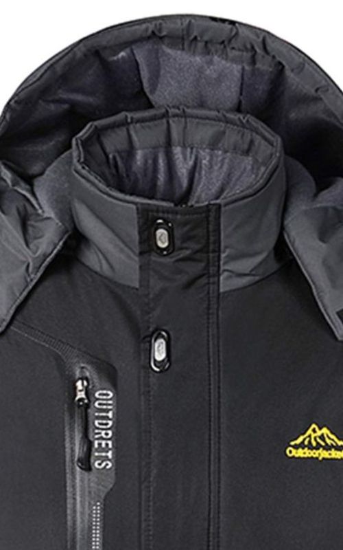 Men Winter Waterproof Jacket Warm Windproof Hooded Fleece Coat Mountain Ski Warm Outwear