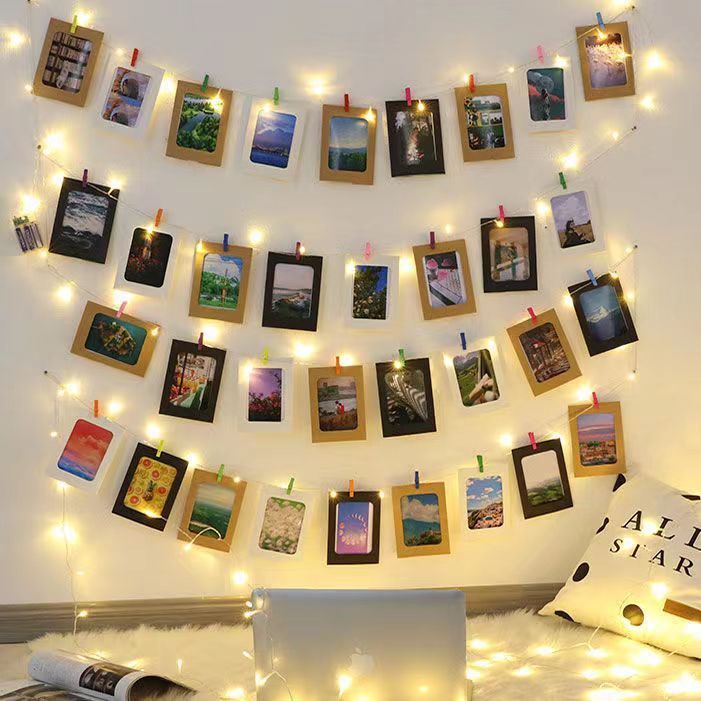 Photo Clip String Lights Photo Display Lights Bedroom Wedding Wall Decoration