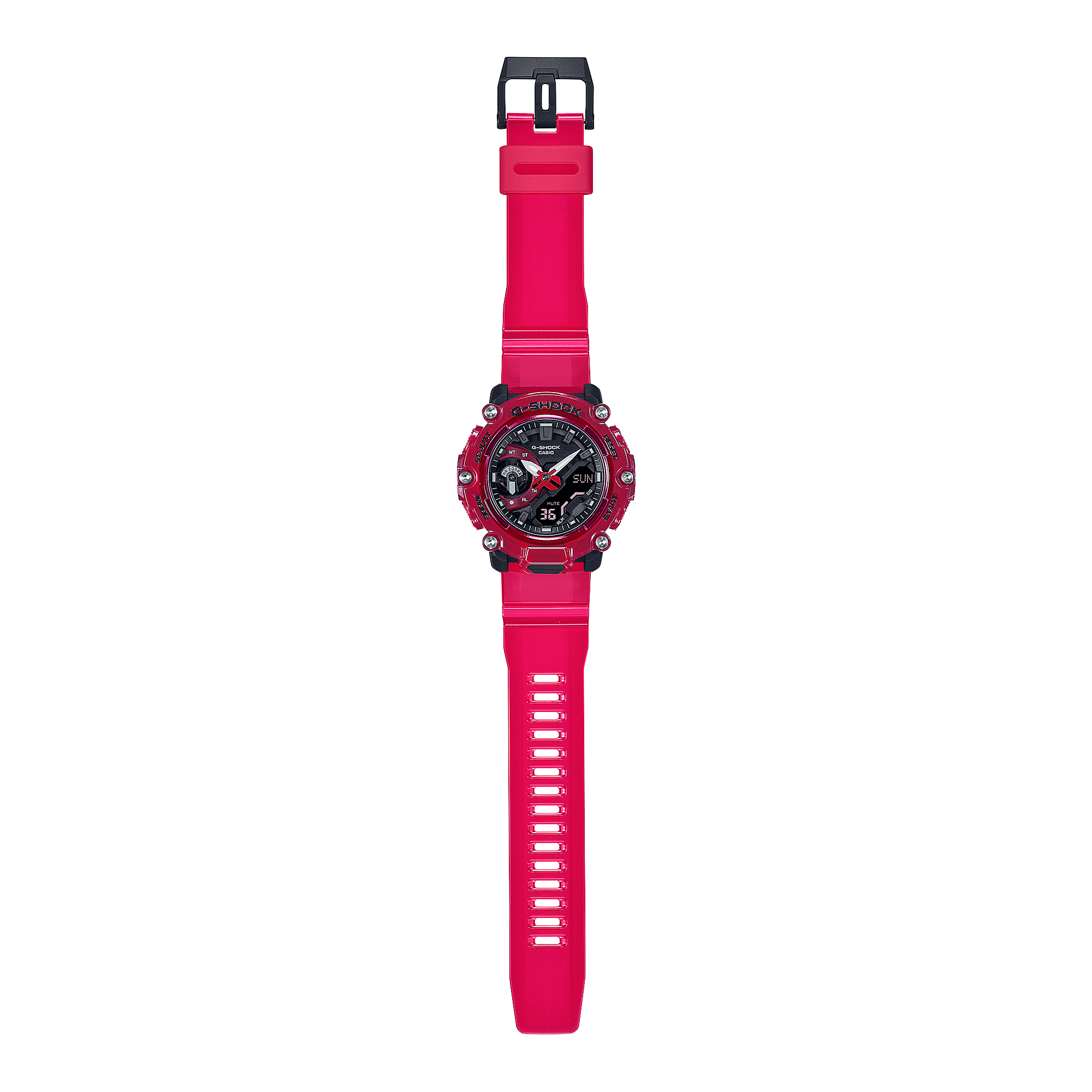ساعة كاسيو G-SHOCK GA-2200 من سلسلة Sound Wave التناظرية الرقمية