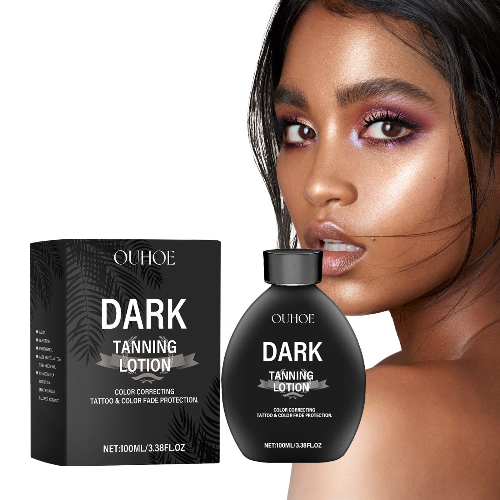 Dark Tanning Lotion, Helps to Tan and Beautify Skin, Summer Sun Relief, Moisturizing, Black Care ,100ml