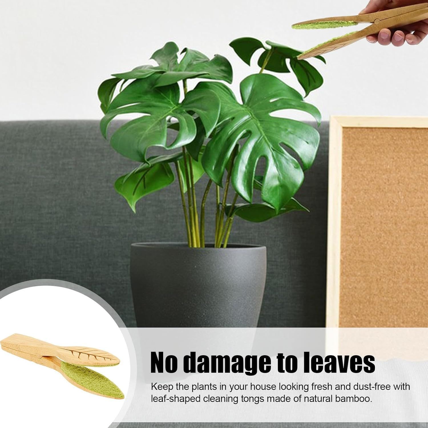 Leaf Cleaning Tongs Plant Leaf Cleaning Brush Dust Removal Tool