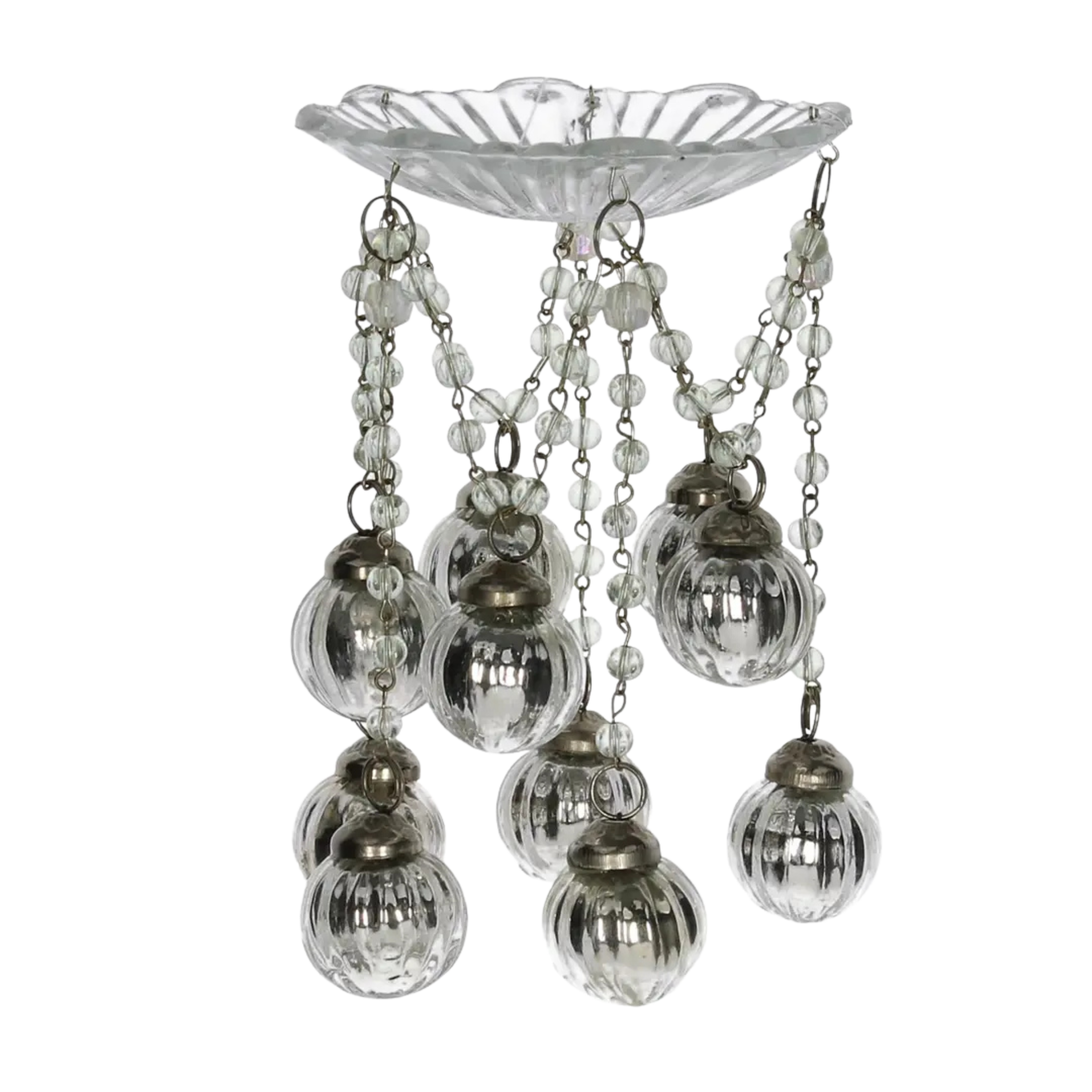 Bobeches Glass Silver