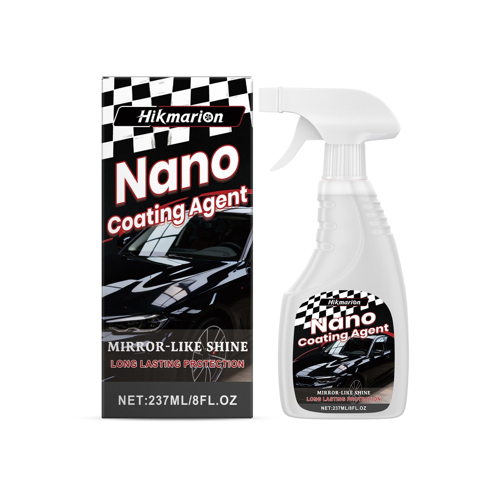 Ceramic Coating Spray, Car Mirror Gloss, Easy Application, Multi-Material Protection ,237ml