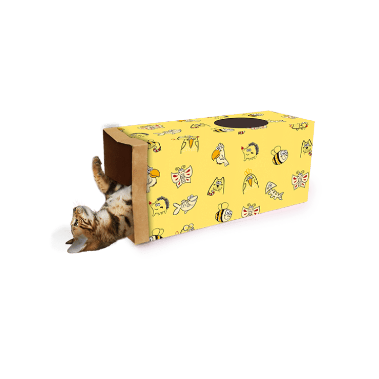 All For Paws Catoon Kraft Paper Tunnel