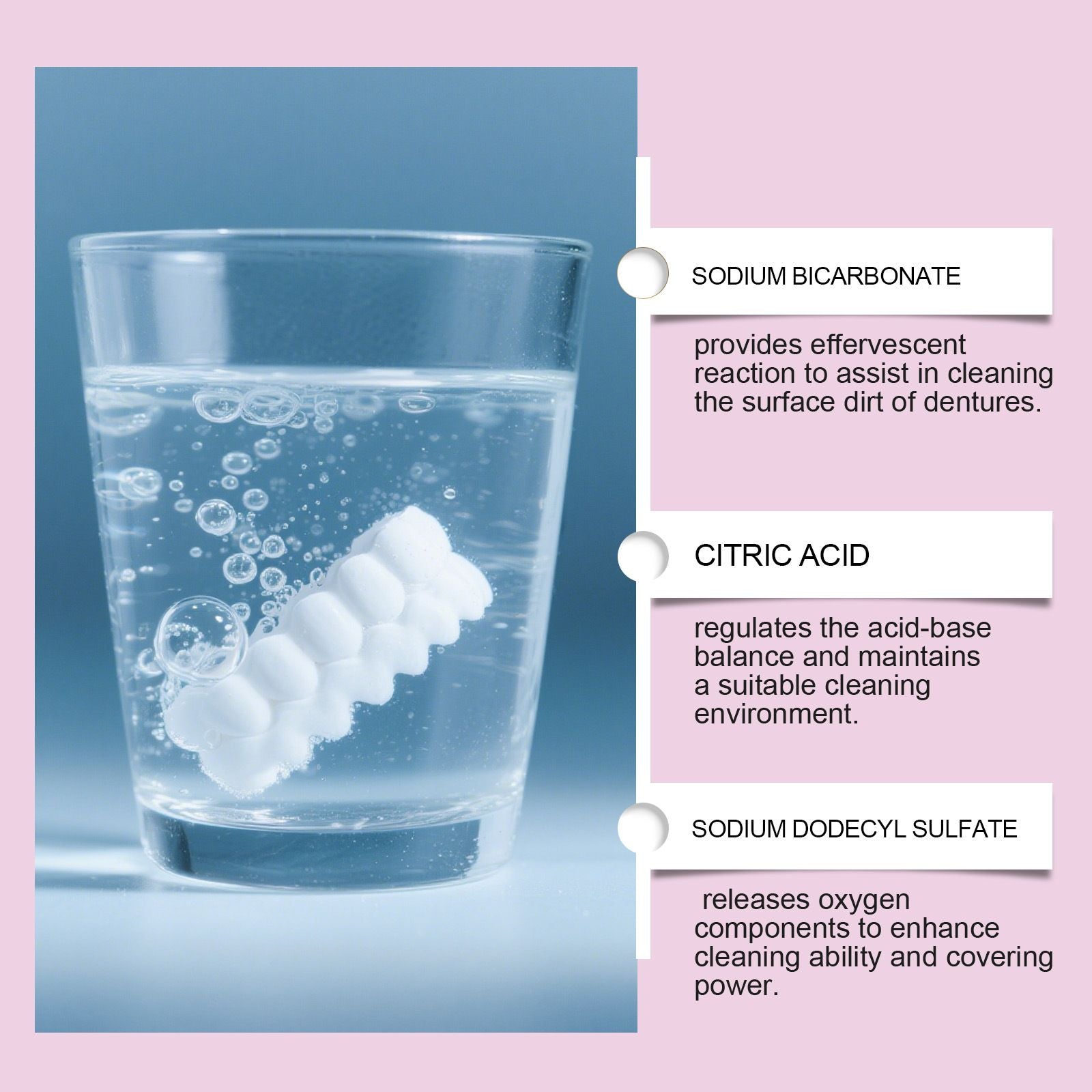 Denture Cleaning Tablets Deep Clean 12pcs