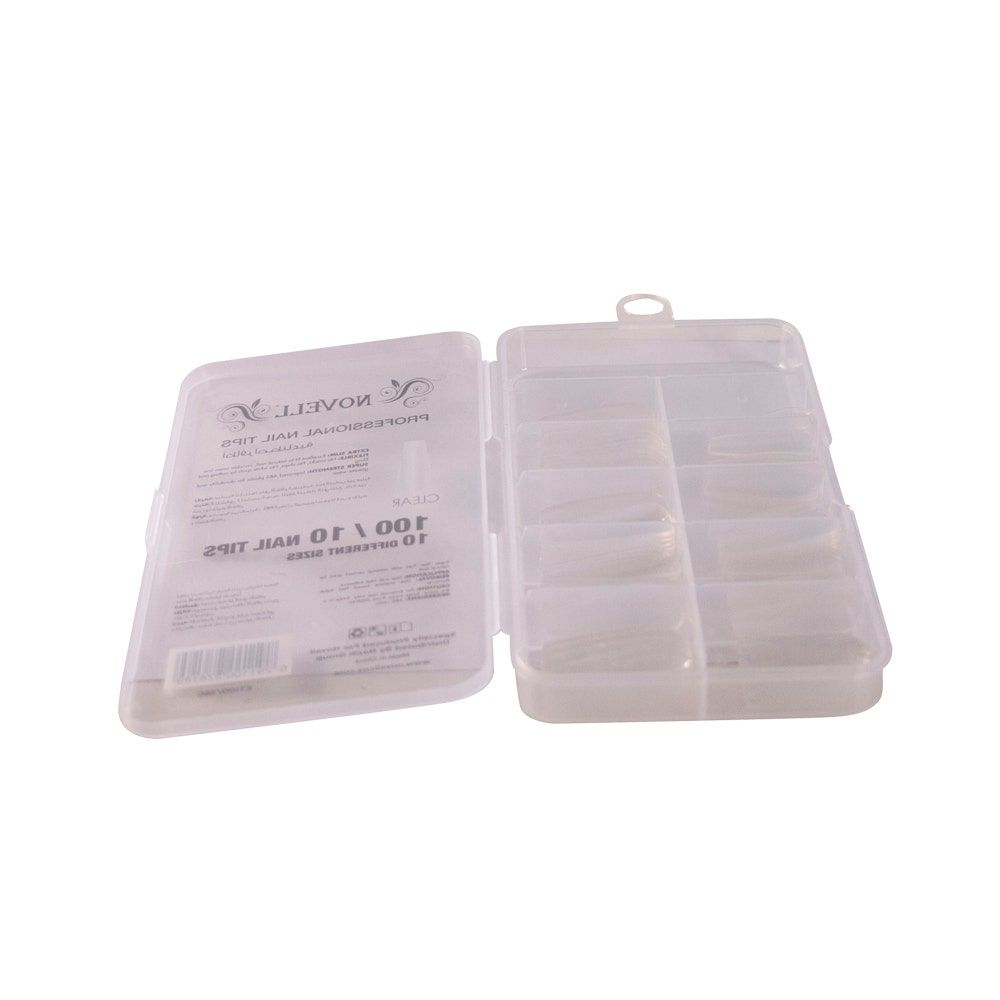 Novell Nail Tips Professional Clear, 10 Sizes, 10Each