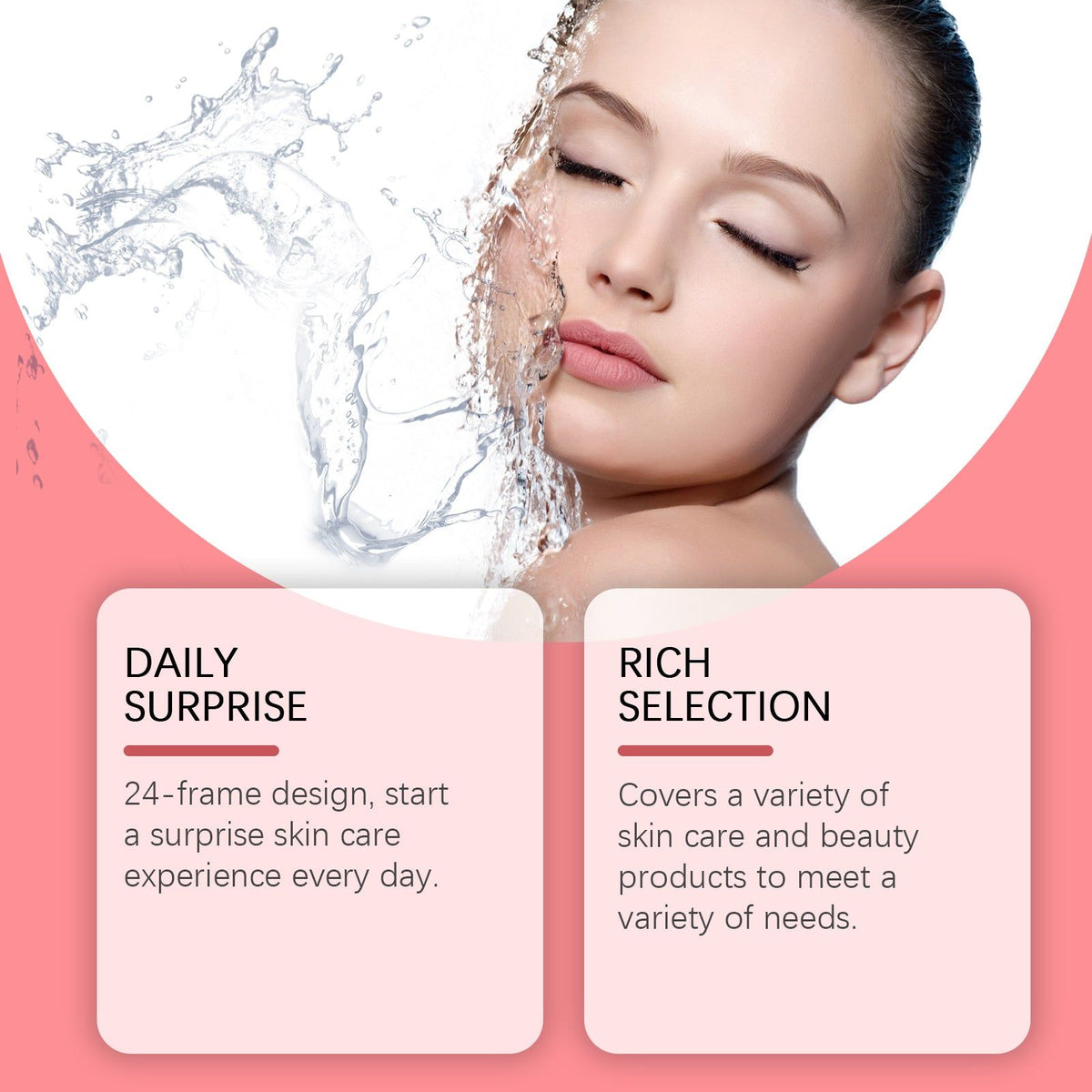 صندوق مفاجأة «Grid Beauty» المكون من 24 قطعة، مفاجأة للعناية بالبشرة، ترطيب، مكافحة الشيخوخة، مجموعة واحدة