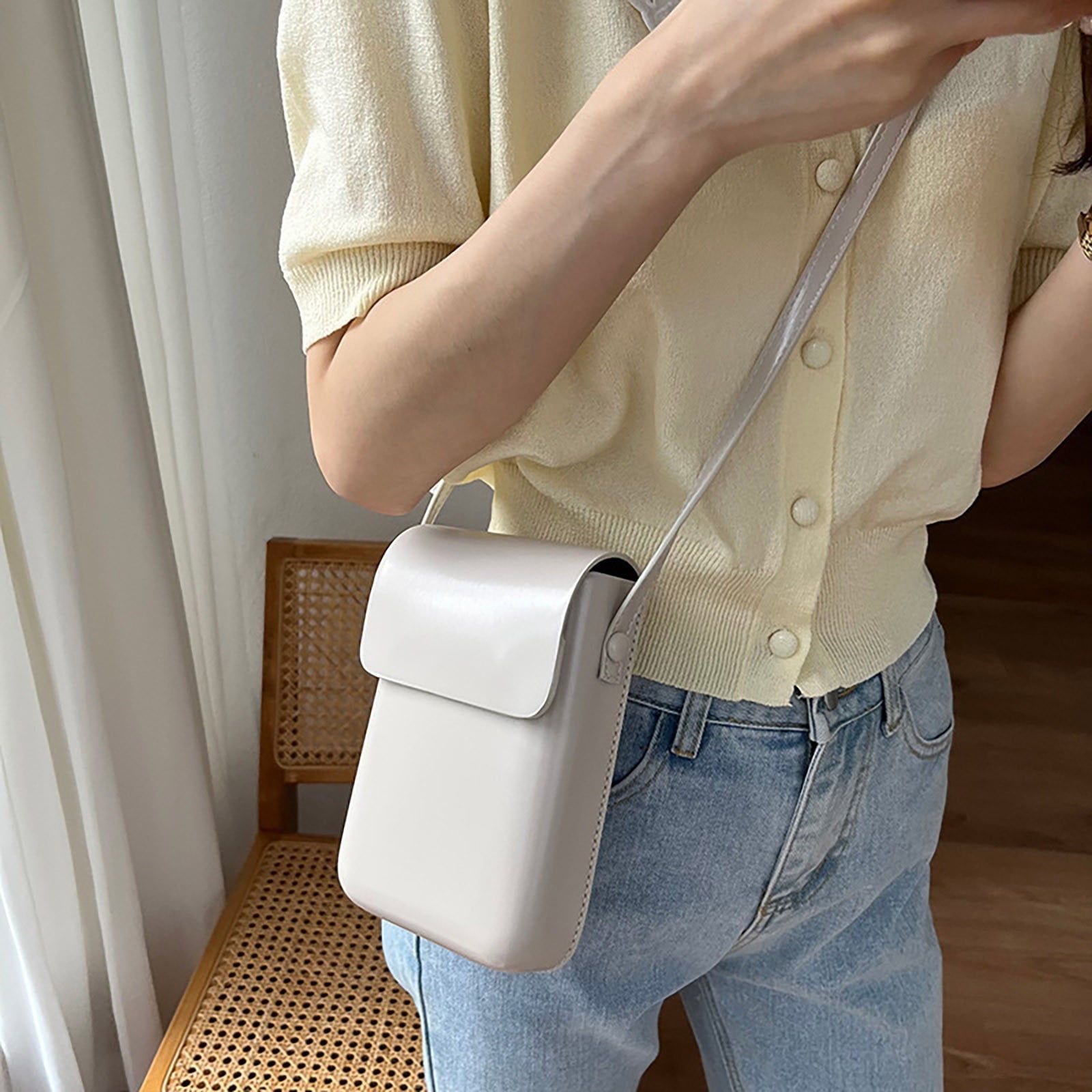Small Crossbody Cell Phone Bag Mini Over Shoulder Handbag Purse for Women