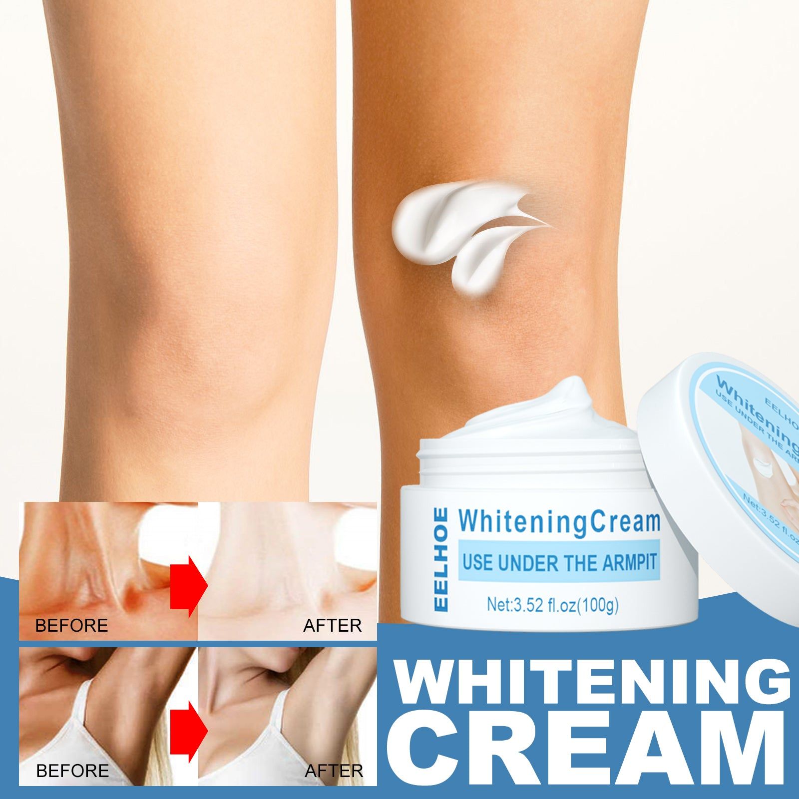 Beauty Cream for Black Skin Removal, Brightening, Moisturizing, Elbow and Underarm Whitening ,100g
