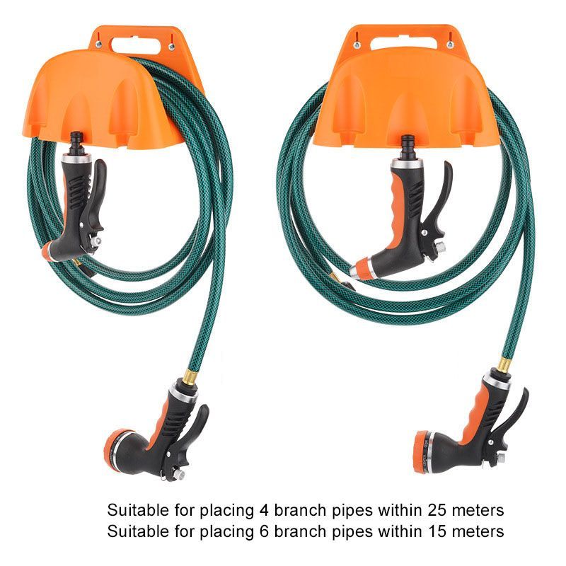 Garden Irrigation Hose Pipe Hanger Wall Mounted Holder Plastic Storage Rack