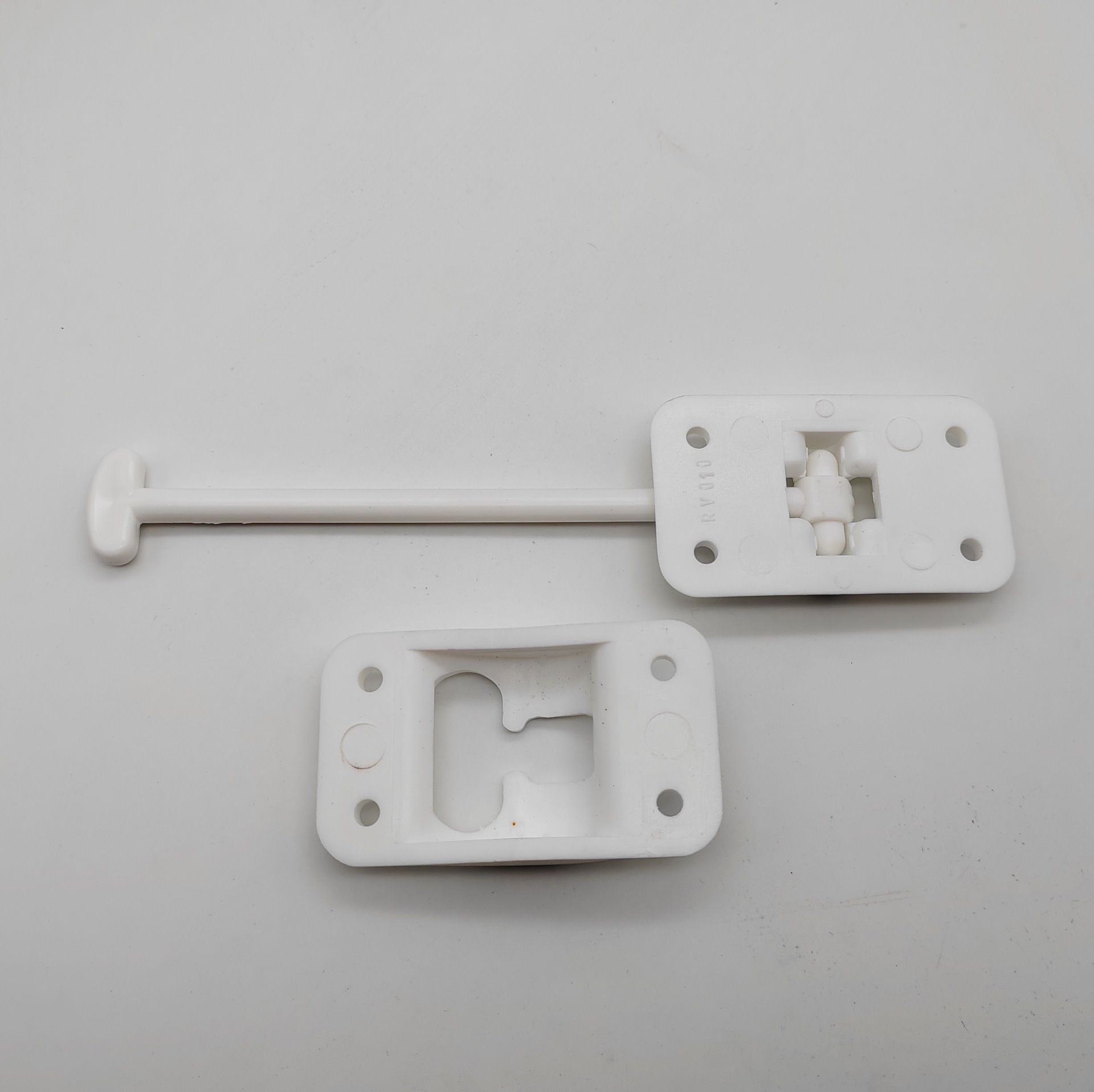 2 Pack RV T-Style Door Holder Catch 6inch for Latch Holder Camper Trailer Cargo Hatch White