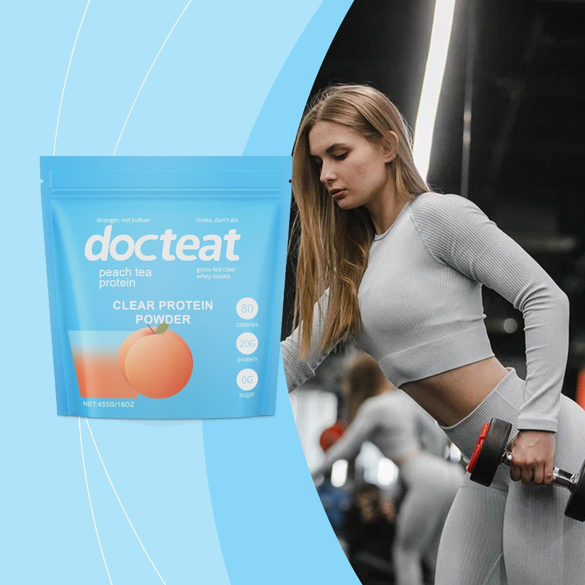 Boost Your Body Care with Whey Protein Powder, Fitness Nutrition, Energy, and Recovery ,455g