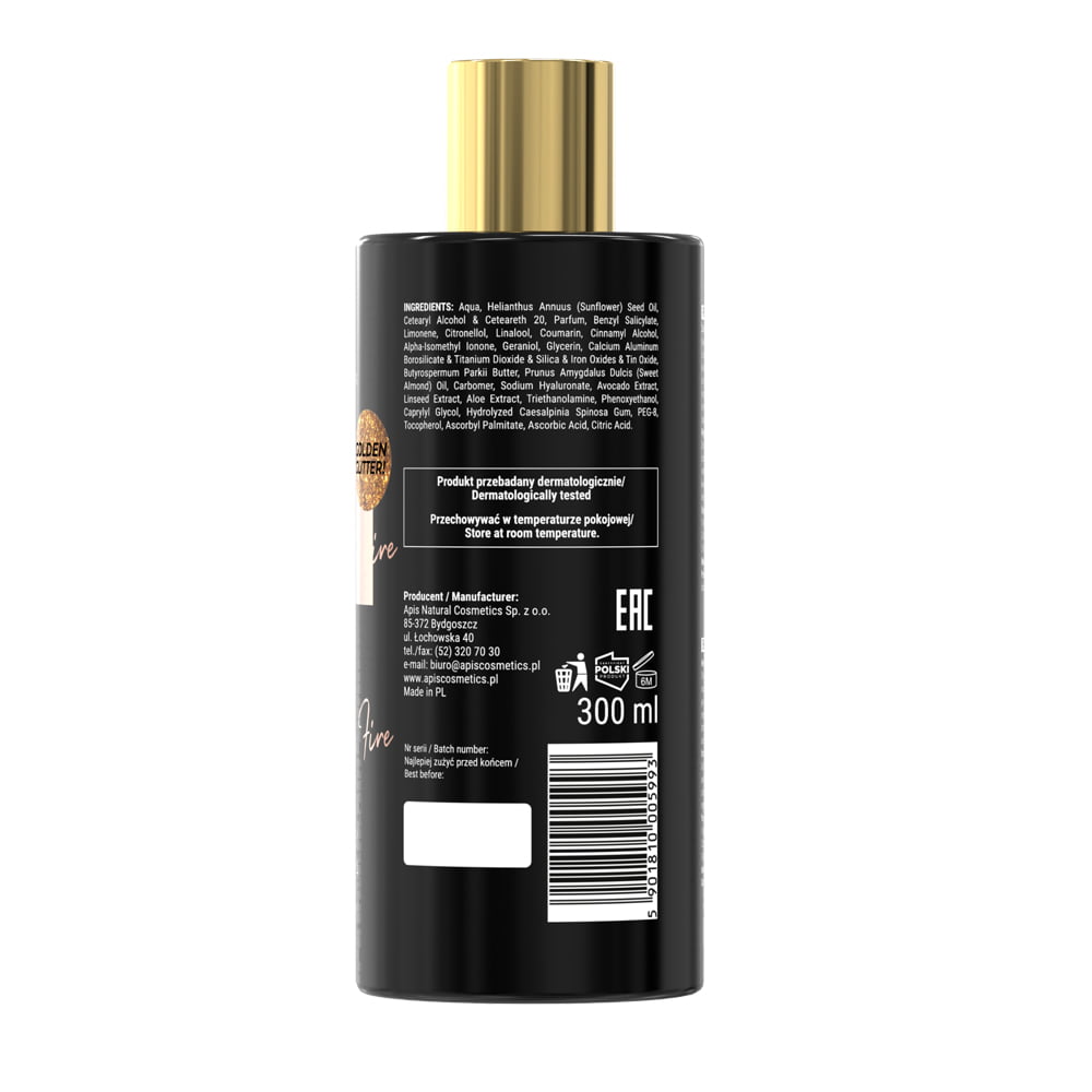 Apis Olimp Fire Shine Effect Body Balm with Golden Particles 300 ml