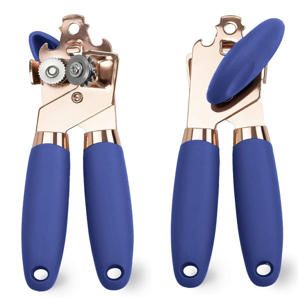 Manual Can Opener With Anti Slip Grip Handheld Smooth Edge Ergonomic