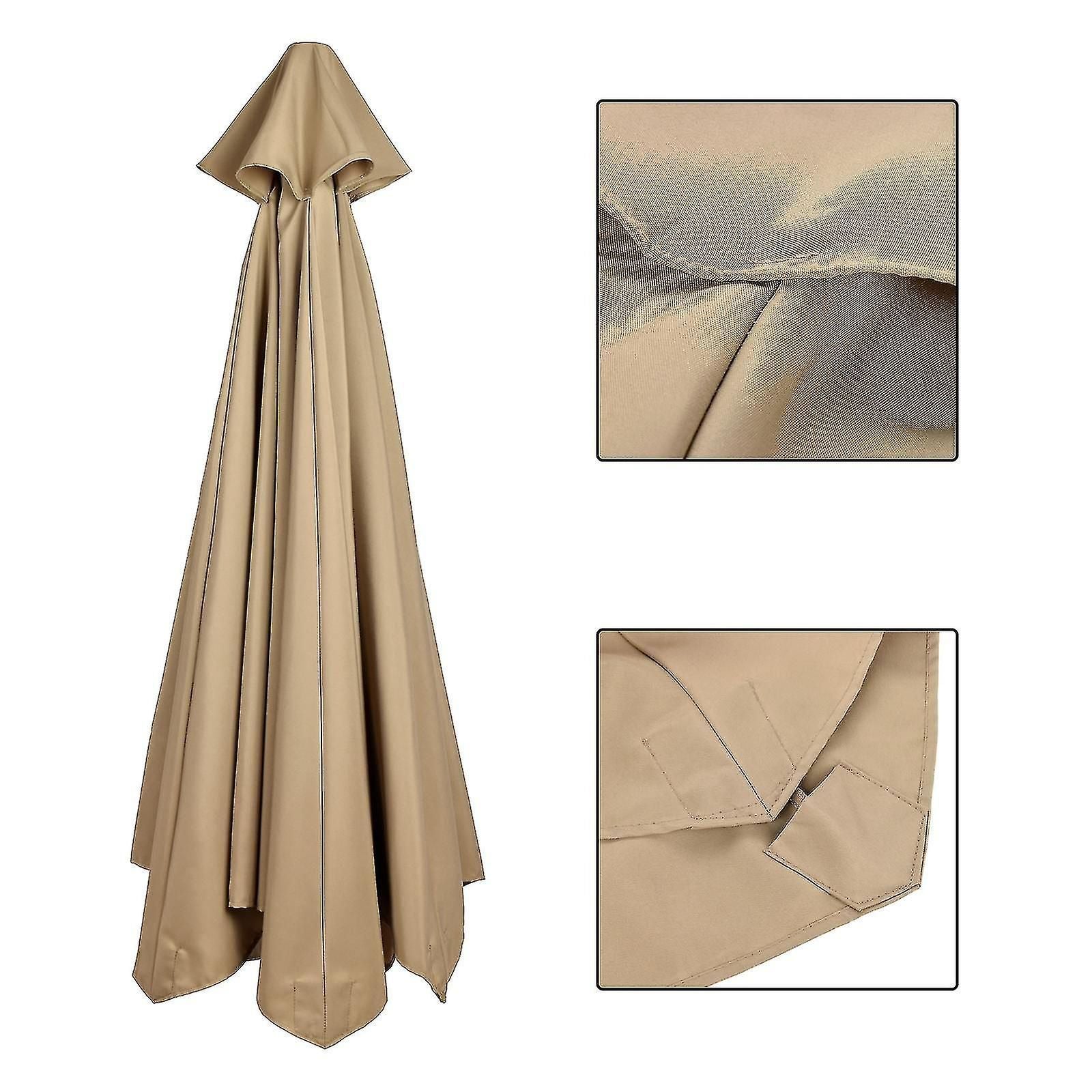 Replacement Fabric Garden Parasol Sunshade 3m 6/8 Arm Terrace Parasol New