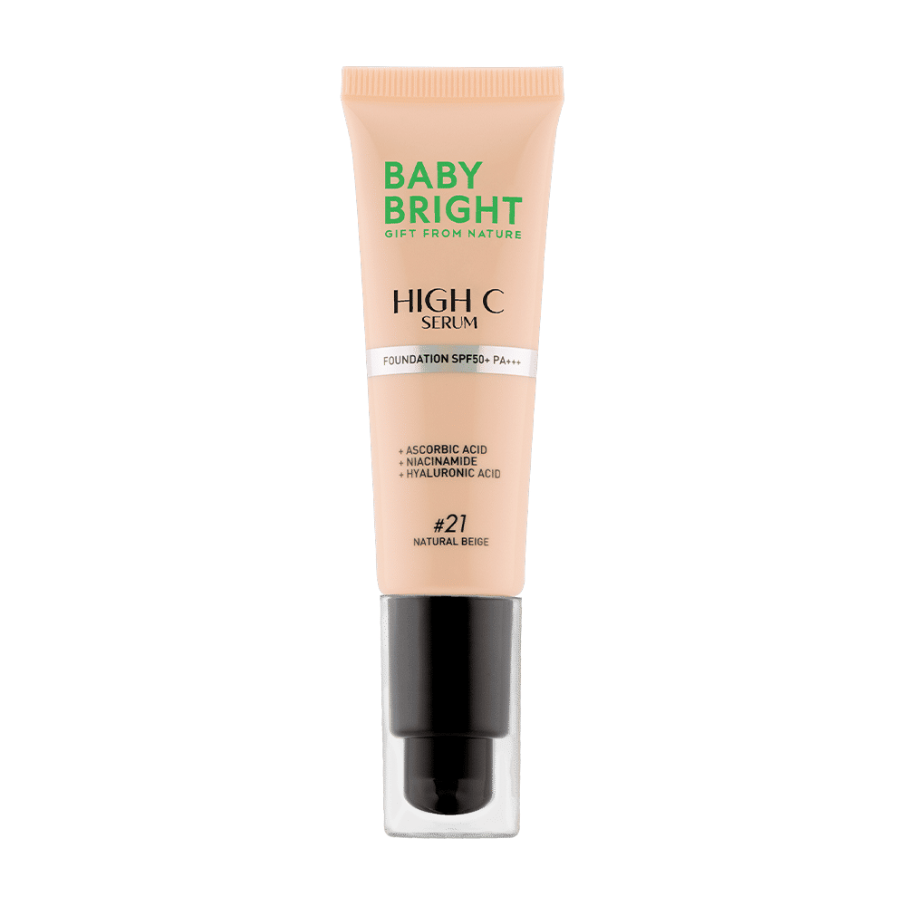 High C Serum Foundation SPF50+ PA+++ 30g Baby Bright (M) #21 Natural Beige