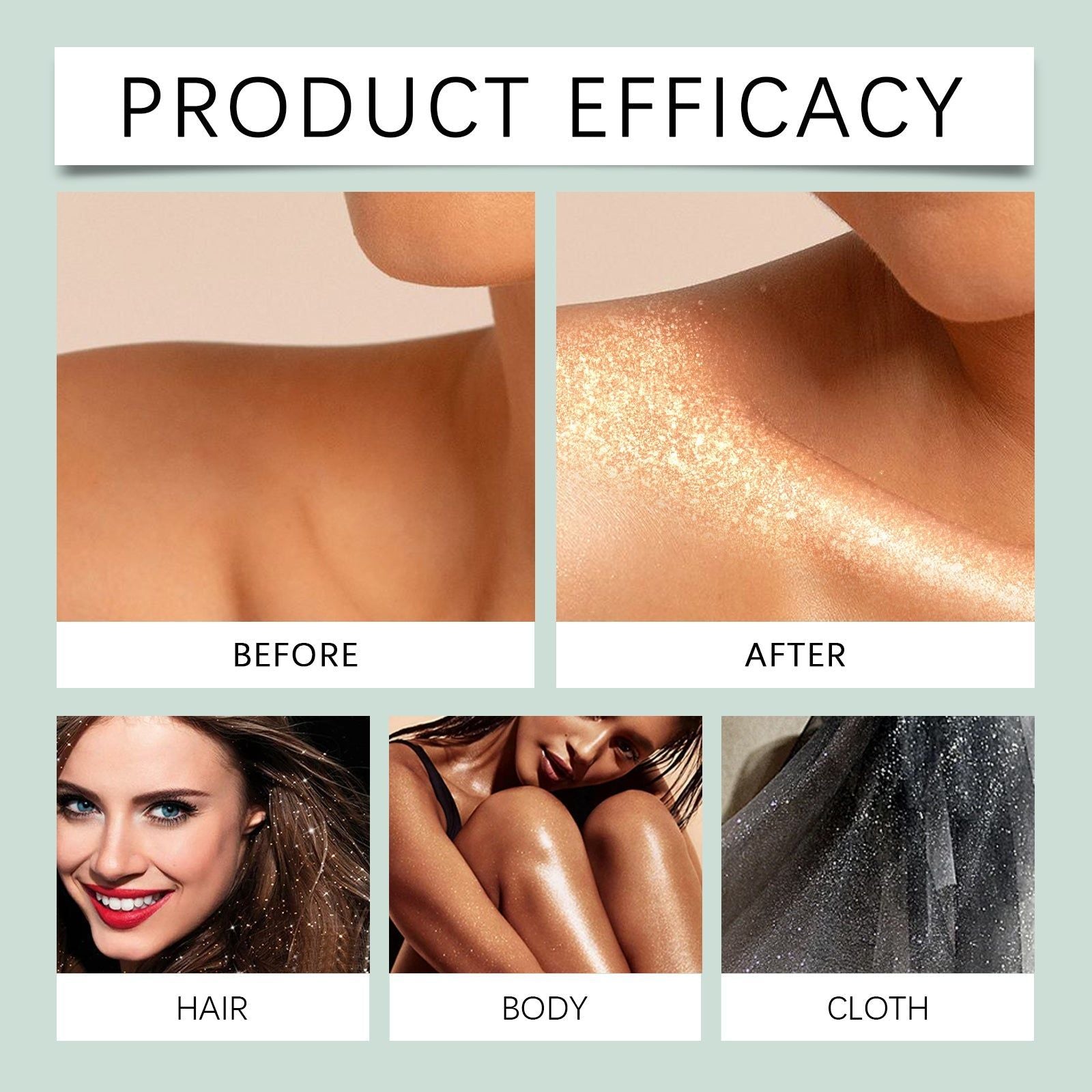 Shining Glitter Spray for Face Makeup, Long-Lasting Brightening, Sparkle & Glow ,100ml