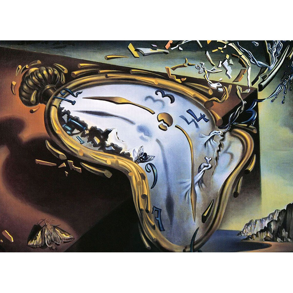 Soft Watch At Moment Of First Explosion By Salvador Dali 1000 Pieces Puzzle