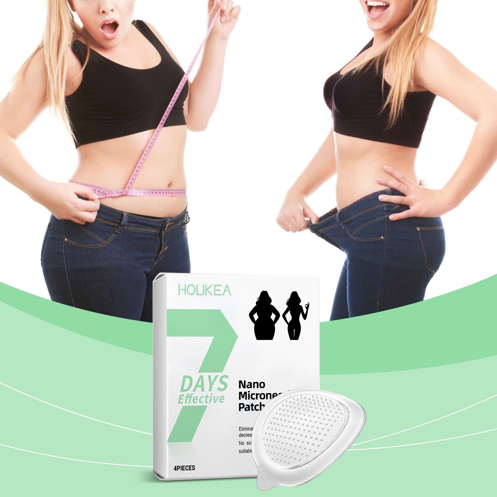 Body Care Patch, Skin Nourishing, Slimming, Blood Sugar Control, Natural Extracts ,4pcs