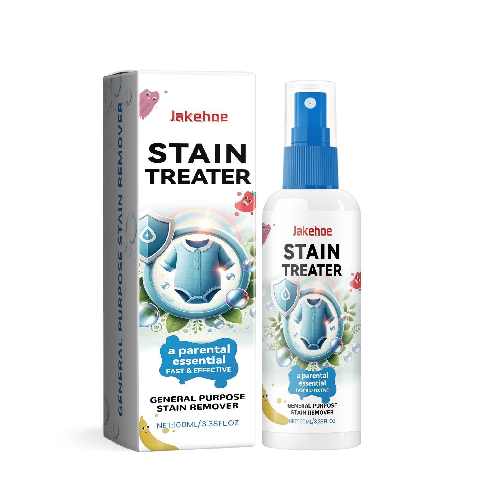 Baby Laundry Stain Remover, Gentle & Effective, Removes Clothes Stains, Freshens Baby Skin ,100ml